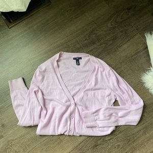 Gap light lilac lavender button cardigan